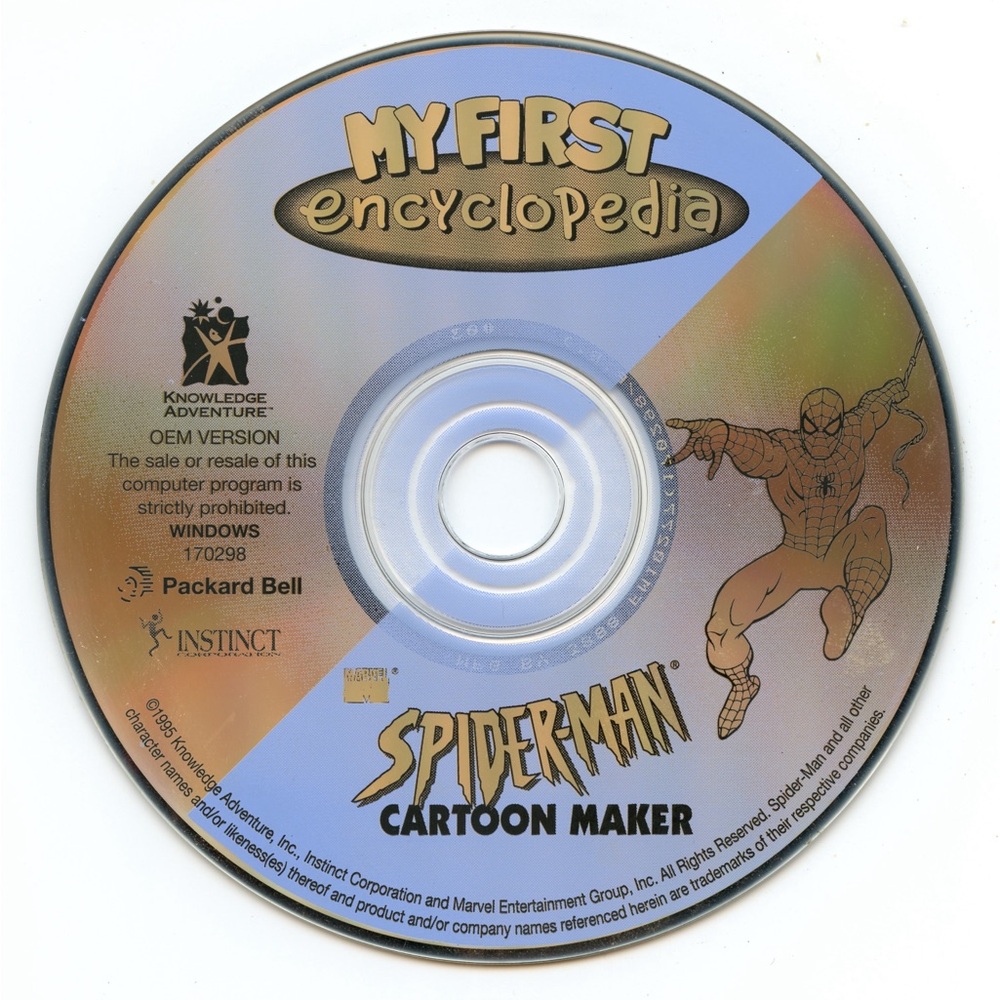 10/$25🦋 My First Encyclopedia Spiderman Cartoon Maker CD-ROM